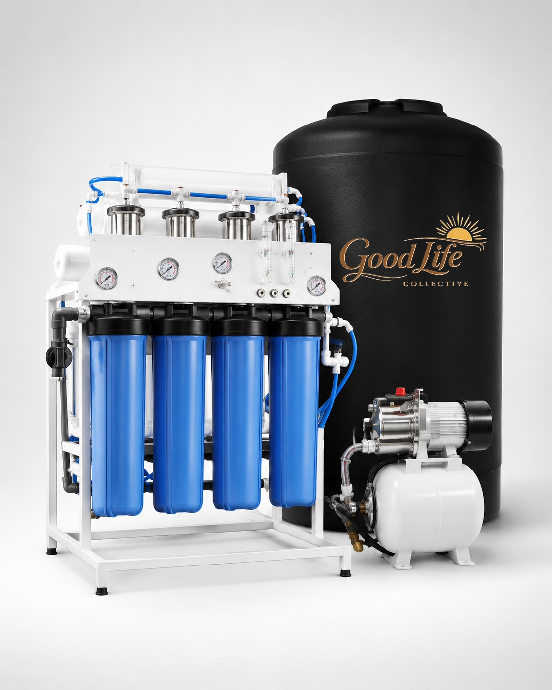 Branded Good Life Collective whole-home reverse osmosis system