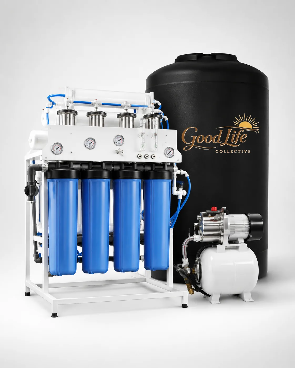 Branded Good Life Collective whole-home reverse osmosis system