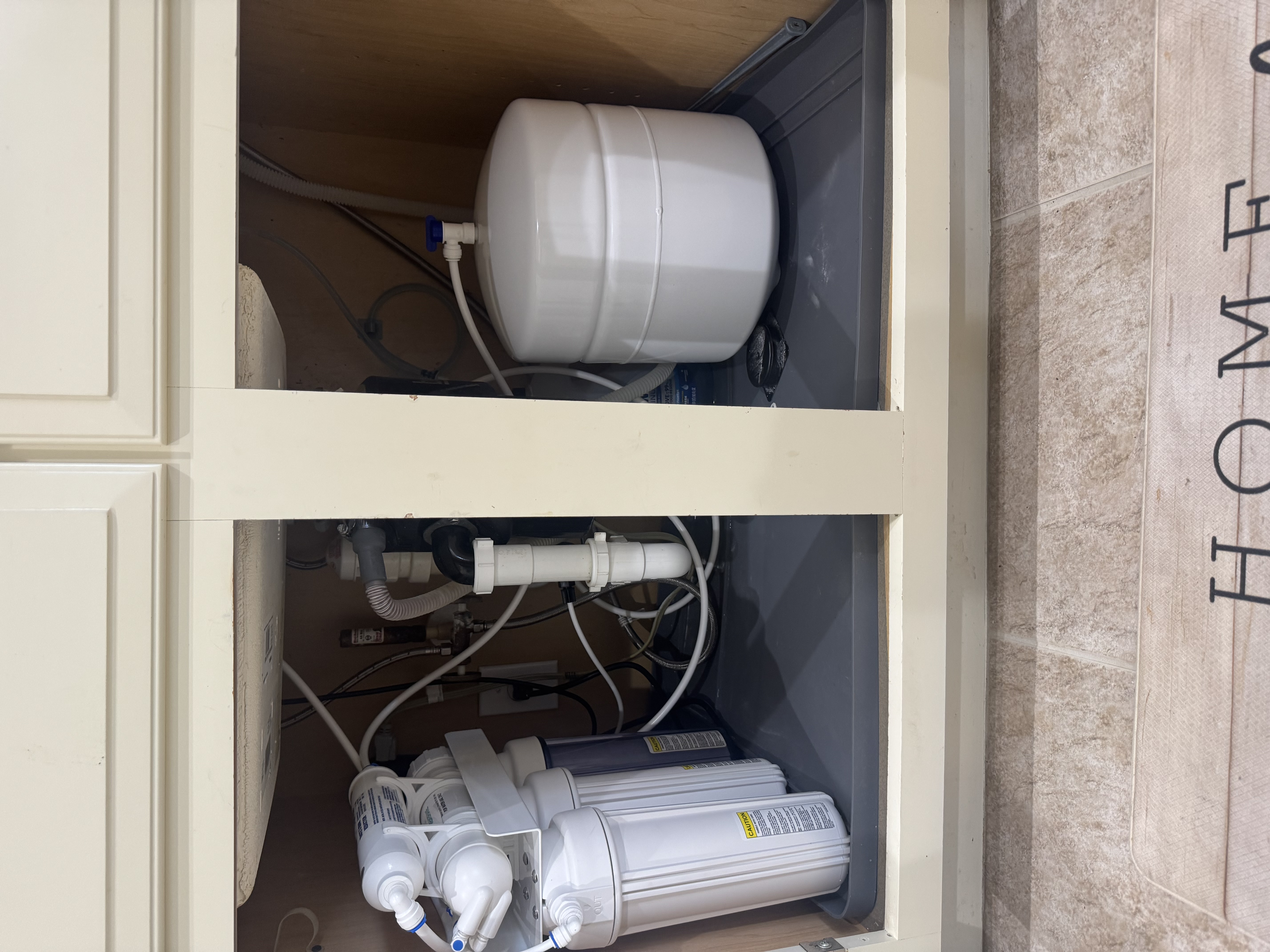 Professional whole-home water system install